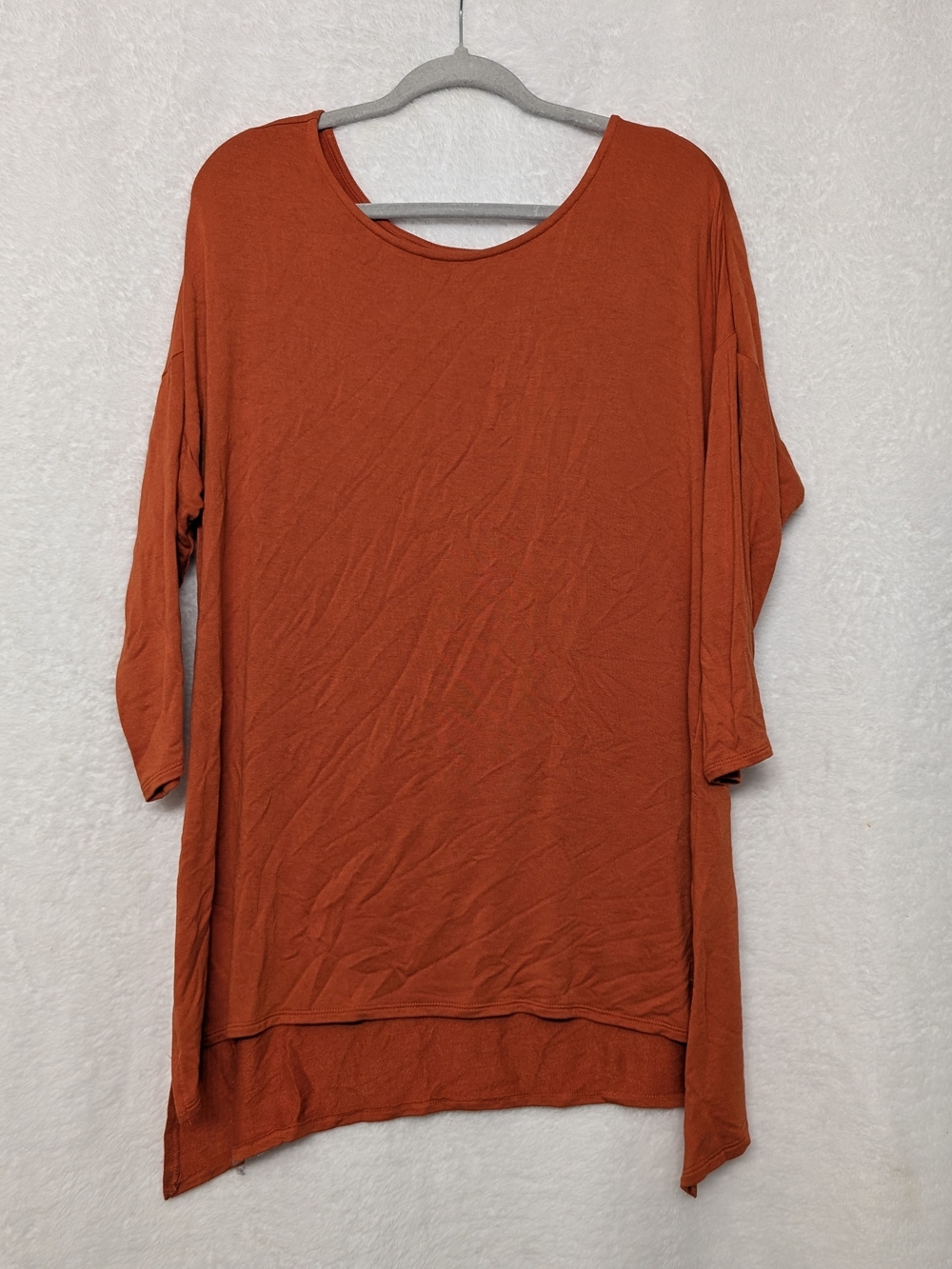 Cato Rust Orange Long Sleeve Tunic Top